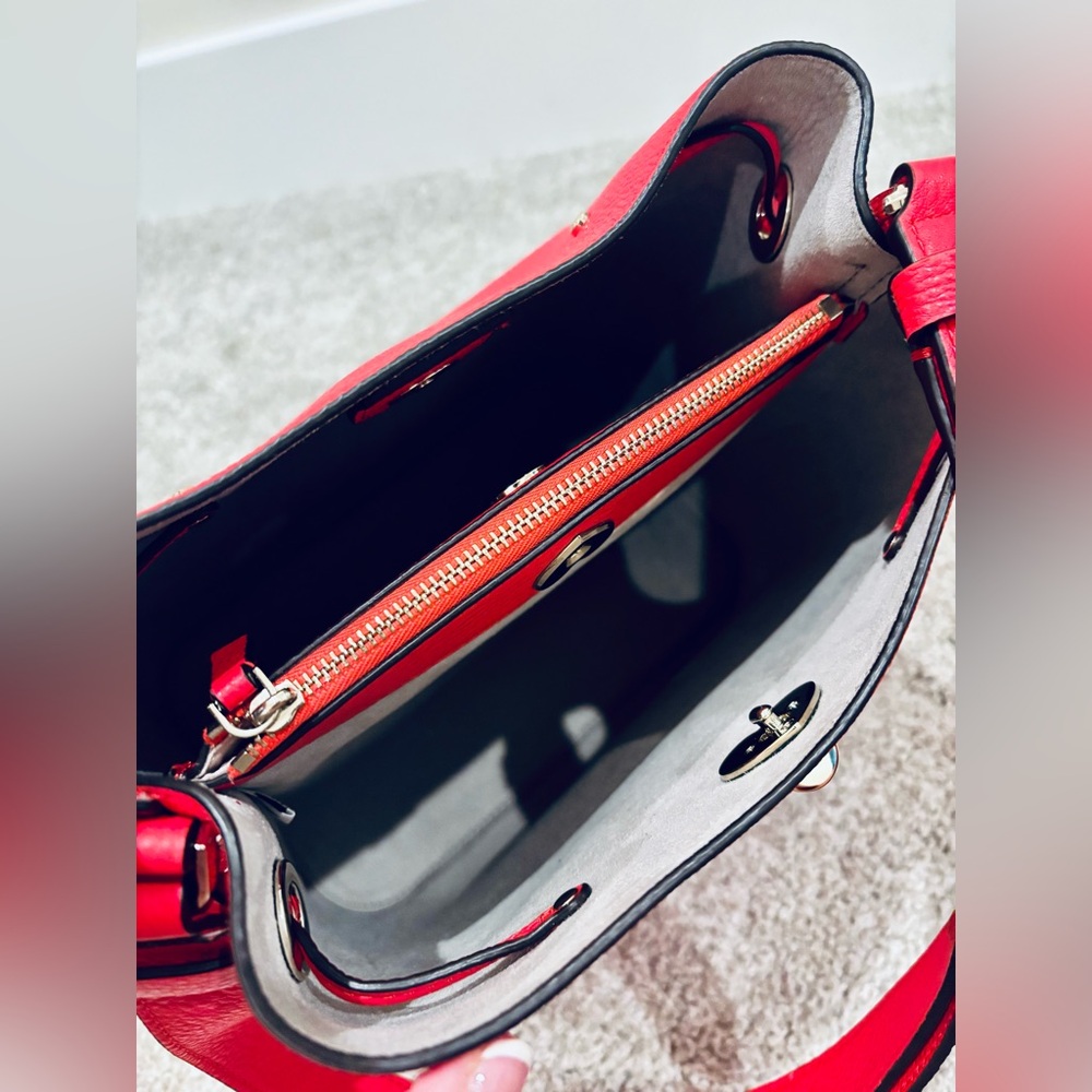 Kate Spade Red Two-Way Bucket Bag and Wallet Set - Picture 7 of 11